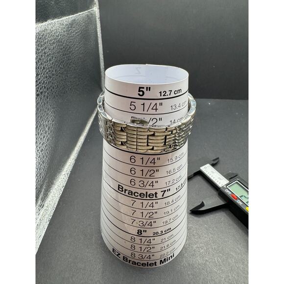 Anne Klein New York Diamond Swiss Watch Ladies 763S 28.5mm 5 3/4" Silver Tone - Picture 11 of 12